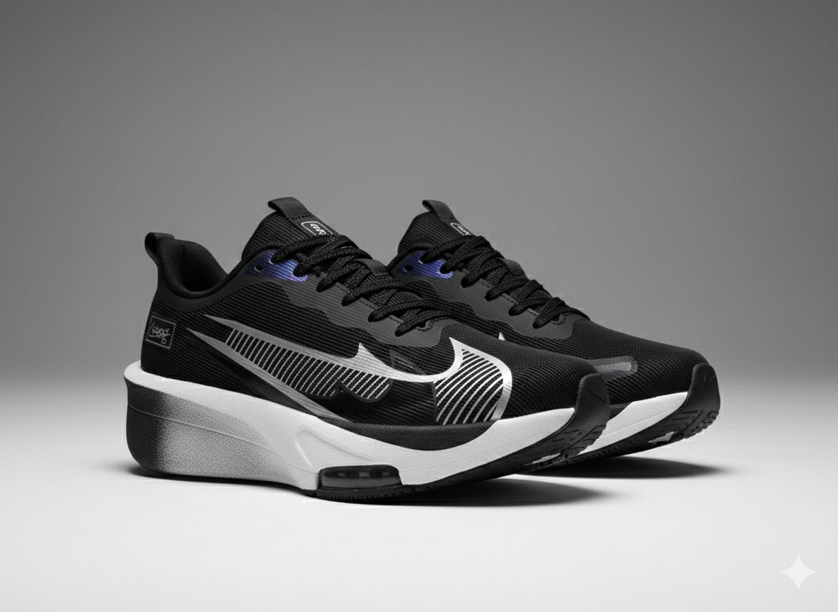 Men’s Lightweight Sports Running Shoes – Black