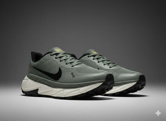 Nike Air Lightweight Running Shoes – Olive Green