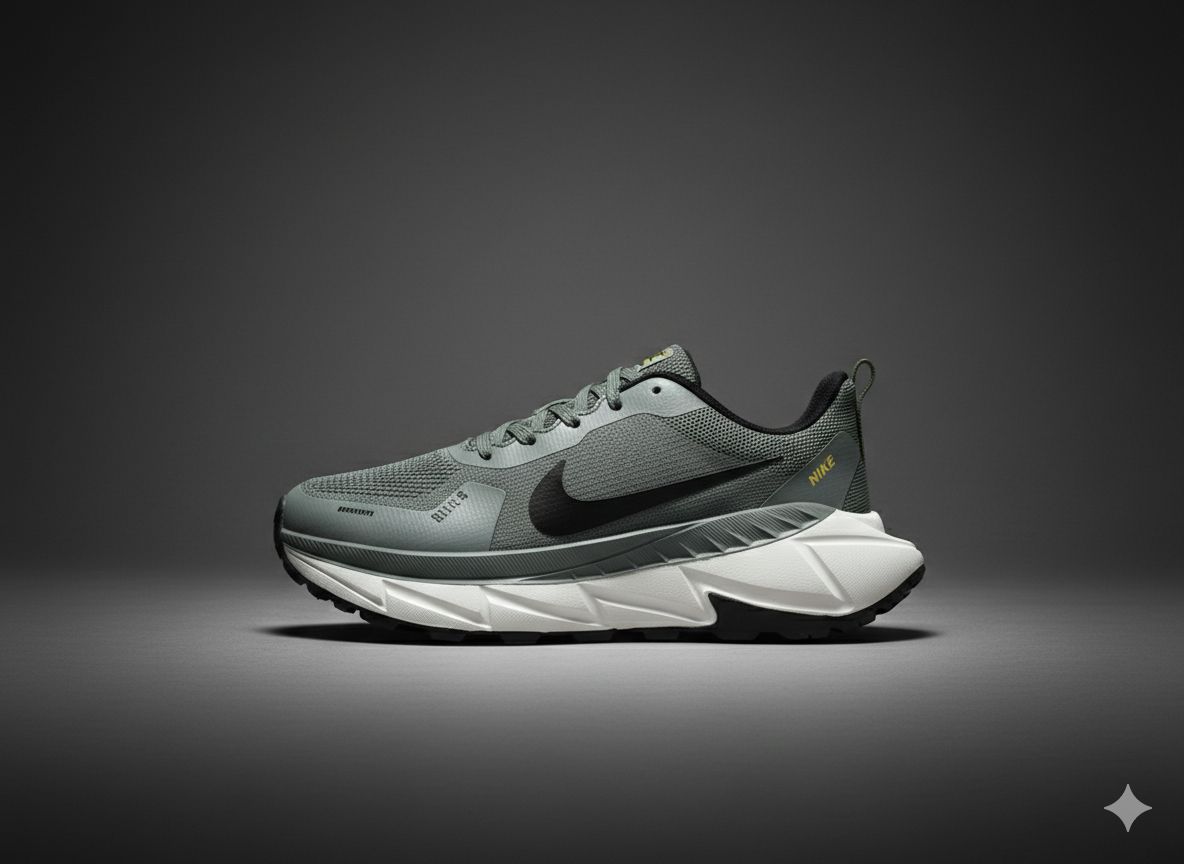 Nike Air Lightweight Running Shoes – Olive Green